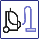 Icon showing commercial carpet cleaning machine