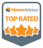 Badge from Home Advisor showing Top Rated Contractor