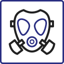 Icon showing worker doing construction cleaning
