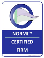 Logo badge for Certified Firm granted to trainees by National Organization of Remediators and Mold Inspectors