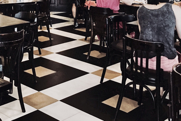 Tile cleaning job completed at a restaraunt in Jonesborough, TN